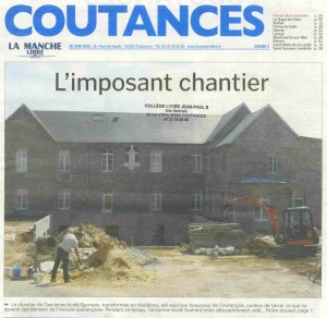 L'imposant chantier - La Manche Libre 20/06/2015, Coutances