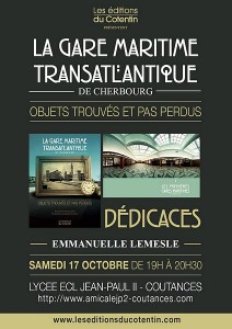 Affiche de la séance dédicaces d'Emmanuelle LEMESLE