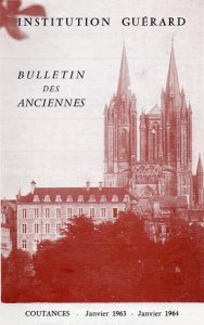 Couverture du "Bulletin des Anciennes" de l'institution Guérard 1963-1964